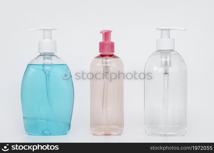 collection different bottles liquid soap. High resolution photo. collection different bottles liquid soap. High quality photo