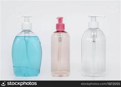 collection different bottles liquid soap. High resolution photo. collection different bottles liquid soap. High quality photo