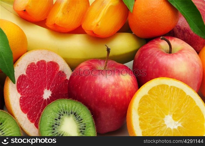 collection fruit background