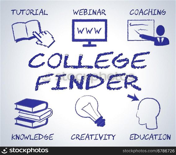 College Finder Showing Search Out And Education