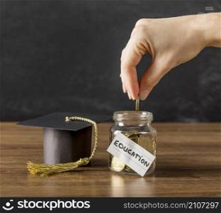 college funds graduation cap arrangement