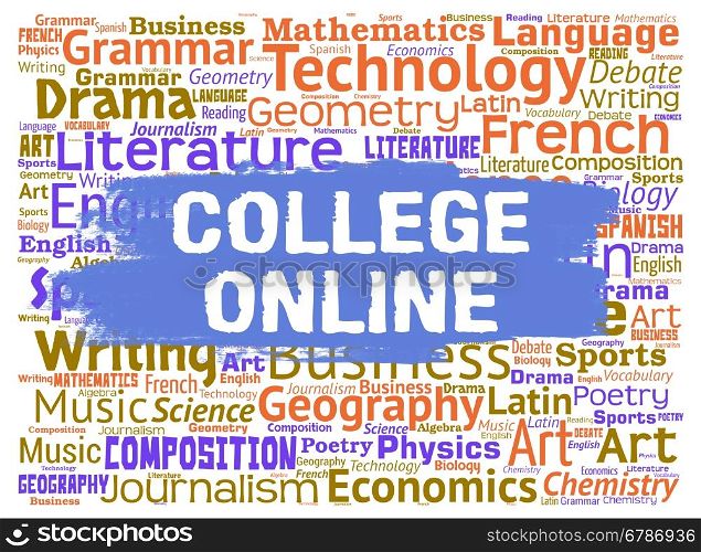 College Online Meaning Web Site And Study