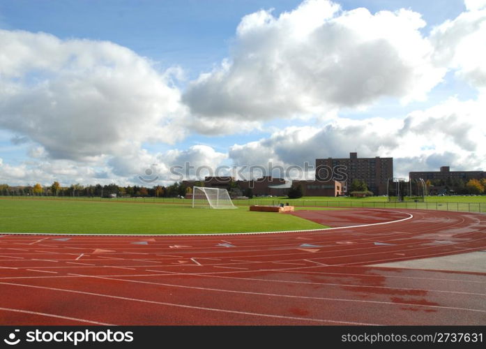 College running track & soccer field, Rochester, New York