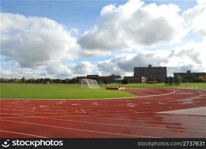 College running track & soccer field, Rochester, New York