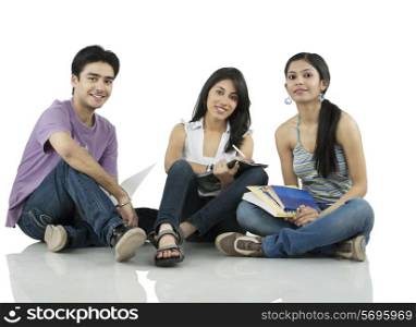 College students sitting