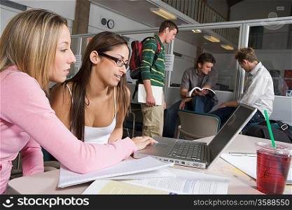 College Students Studying Together