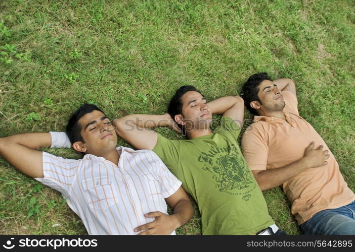 College students taking a nap