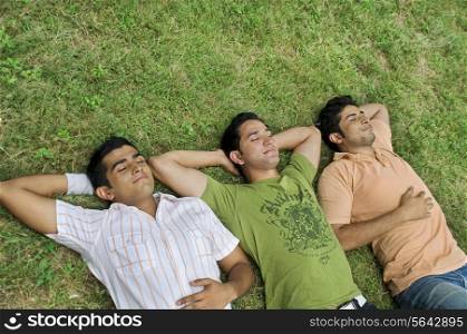 College students taking a nap