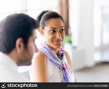 Collegues working together in an office