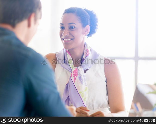 Collegues working together in an office