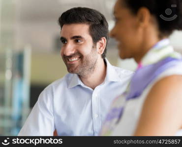 Collegues working together in an office