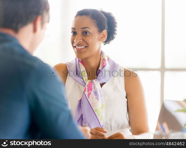 Collegues working together in an office