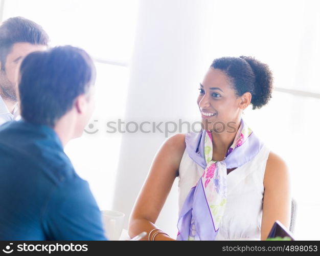 Collegues working together in an office