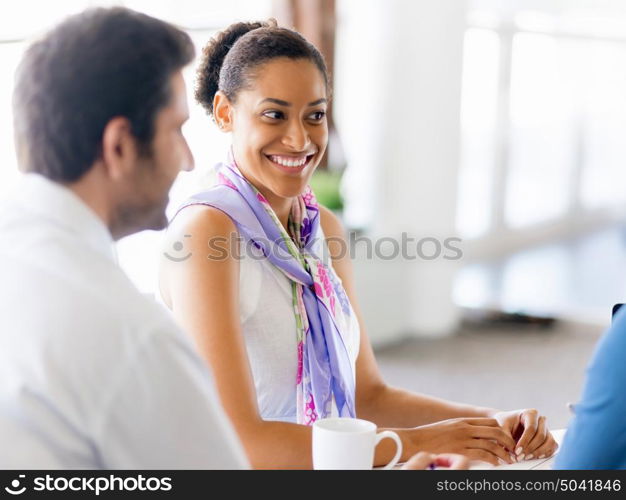 Collegues working together in an office