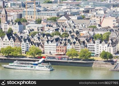 Cologne aerial view in Germany