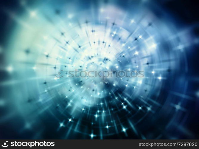 Color blurred background with dots and bokeh lights. Bokeh abstract background