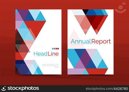 Color business brochure cover template, annual report front page, A4 size, leaflet abstract background, magazine design, flyer layout