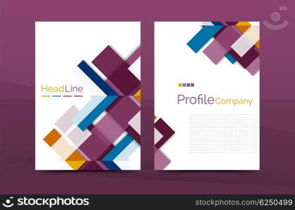 Color business brochure cover template, annual report front page, A4 size, leaflet abstract background, magazine design, flyer layout