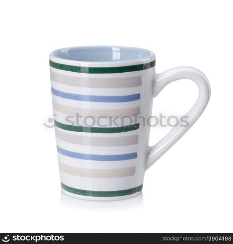 color cup with saucer isolated on white background. color cup with saucer isolated on white