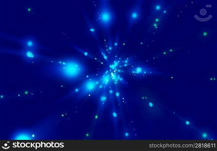 color dim abstract image with light beams