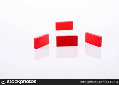 Color Dominoes on a white background
