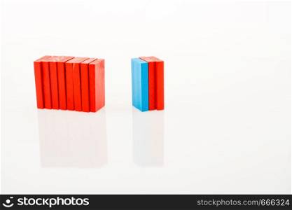 Color Dominoes on a white background