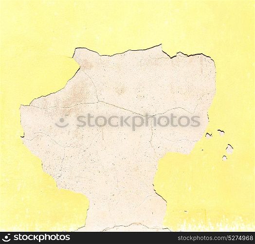 color in europe italy old wall and antique contruction yellow color