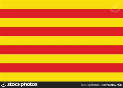 Color of Catalan flag.. Color of Catalan flag red and yellow.