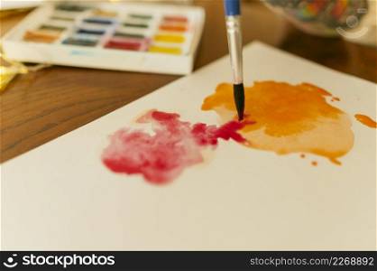 color palette box painting