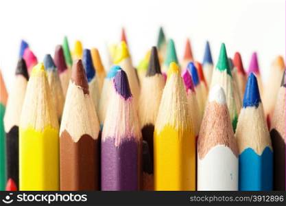 Color pencils close-up photo