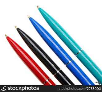 Color pens. It is isolated on a white background