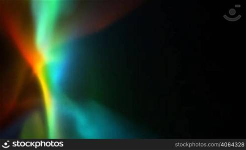 Color refractions on black loop