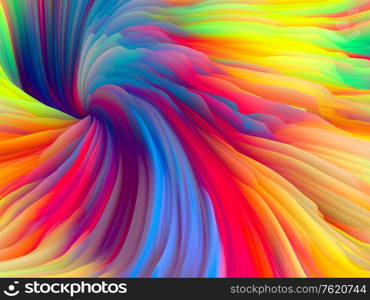 Color Storm series. 3D Rendering of abstract colorful foam to serve as wallpaper or background on the subject of art and design