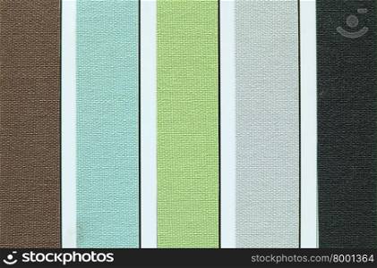 color tone of fabric swatch samples