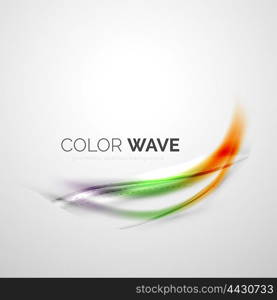 Color wave element. Color wave design element