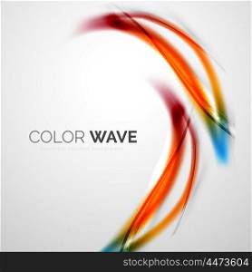 Color wave element. Color wave design element