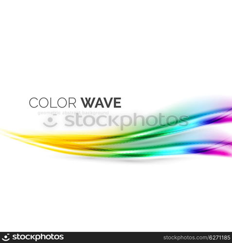 Color wave element. Color wave design element