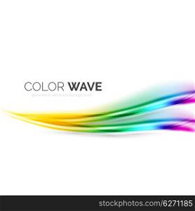 Color wave element. Color wave design element