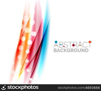 Color wavy lines with light shiny effects. Abstract background template. Color wavy lines with light shiny effects. Abstract background template with blank space