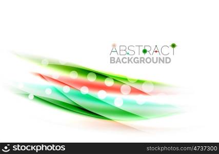Color wavy lines with light shiny effects. Abstract background template. Color wavy lines with light shiny effects. Abstract background template with blank space