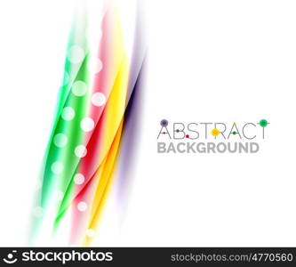 Color wavy lines with light shiny effects. Abstract background template. Color wavy lines with light shiny effects. Abstract background template with blank space