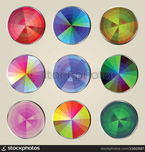 Color wheels illustration