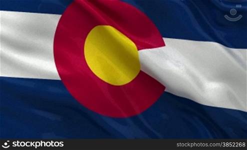 Colorado Bundesstaat Flagge Endlosschleife