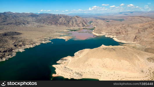 Colorado River joins Lake Mead