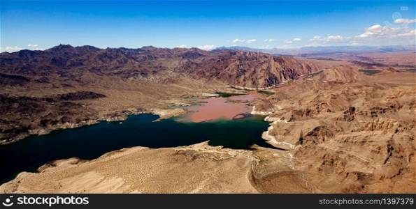 Colorado River joins Lake Mead