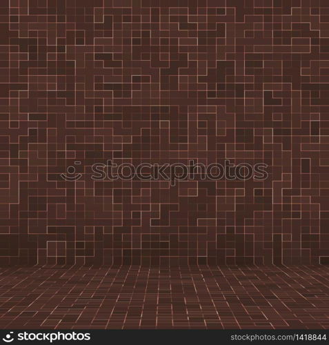 Colored ceramic stones. Abstract Smooth Brown Mosiac Texture abstract ceramic mosaic adorned building. Abstract Seamless Pattern. Colored ceramic stones. Abstract Smooth Brown Mosiac Texture abstract ceramic mosaic adorned building. Abstract Seamless Pattern.