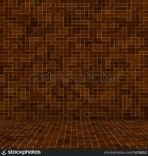 Colored ceramic stones. Abstract Smooth Brown Mosiac Texture abstract ceramic mosaic adorned building. Abstract Seamless Pattern. Colored ceramic stones. Abstract Smooth Brown Mosiac Texture abstract ceramic mosaic adorned building. Abstract Seamless Pattern.