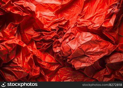 Colored crumpled paper texture background. Generative AI