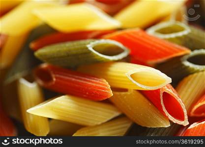 Colored pasta background