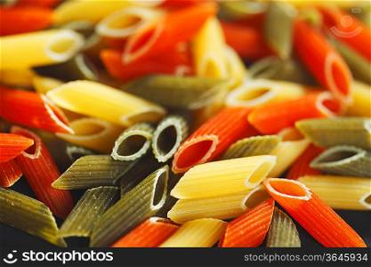Colored pasta background